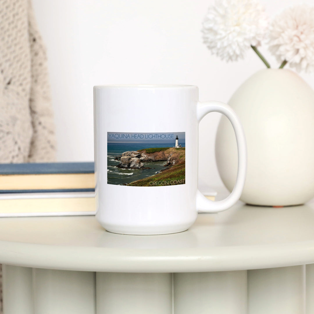 Yaquina Head Lighthouse, Oregon Coast, Ceramic Mug