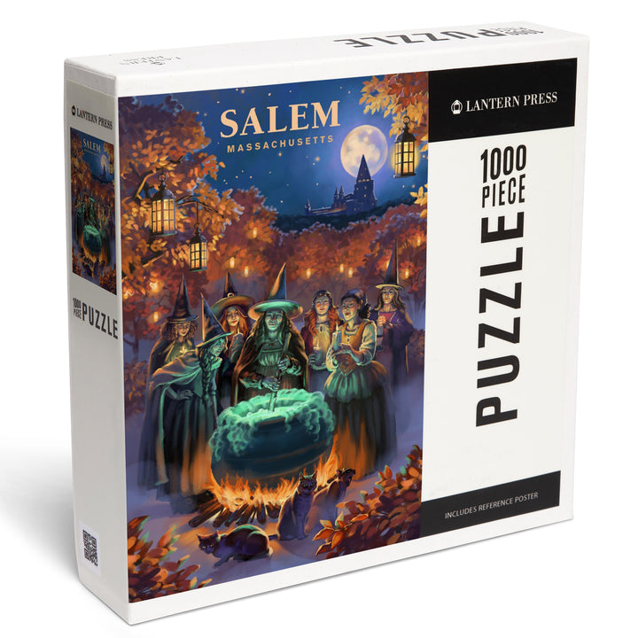 Salem, Massachusetts, Oil Painting, Witch's Gathering, 1000 Piece Jigsaw Puzzle