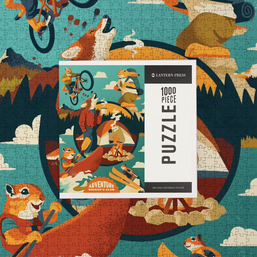 Animal Activities, Collage, Adventure Seekers Club, 1000 Piece Jigsaw Puzzle