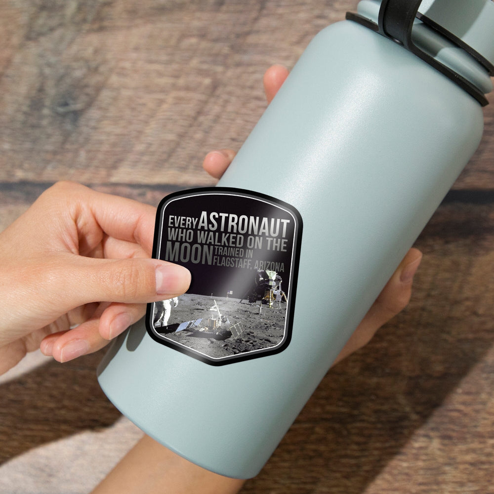Flagstaff, Arizona, Every Astronaut Who Walked on the Moon, Contour, Vinyl Sticker - Lantern Press
