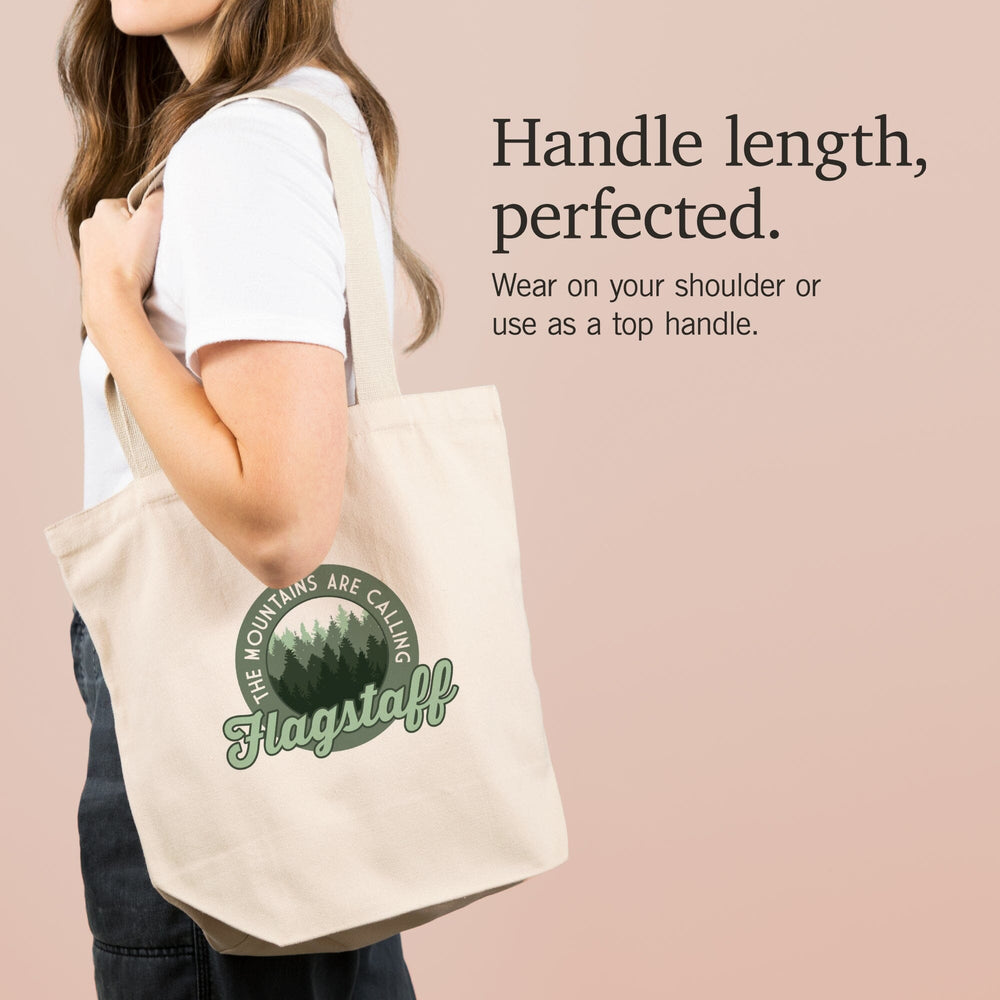 Flagstaff, Arizona, The Mountains Are Calling, Pine Forest,, Tote Bag Totes Lantern Press 