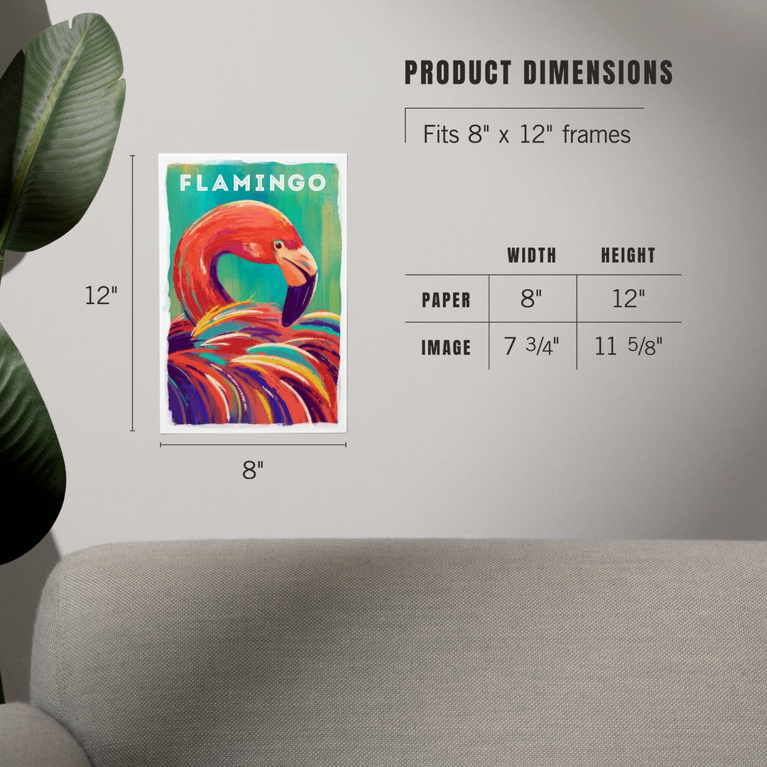 Flamingo, Vivid Series, Art & Giclee Prints Art Lantern Press 