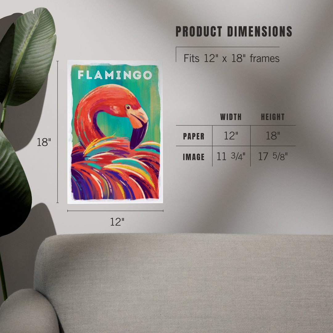 Flamingo, Vivid Series, Art & Giclee Prints Art Lantern Press 