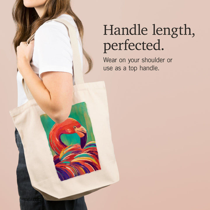 Flamingo, Vivid, Tote Bag Totes Lantern Press 