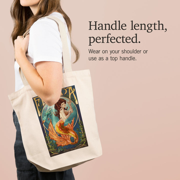 Florida, Mermaid, Tote Bag Totes Lantern Press 