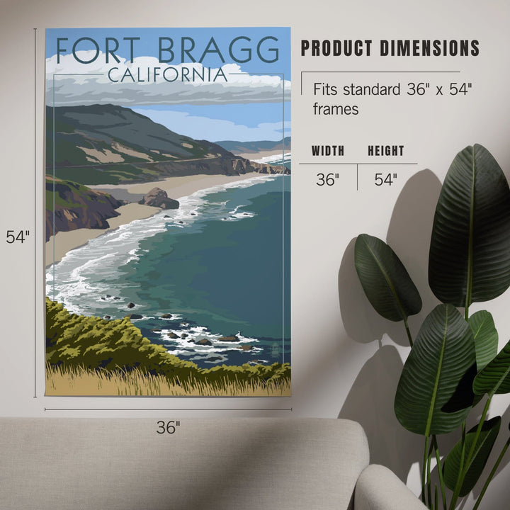 Fort Bragg, California, Coast Scene, Art & Giclee Prints Art Lantern Press 