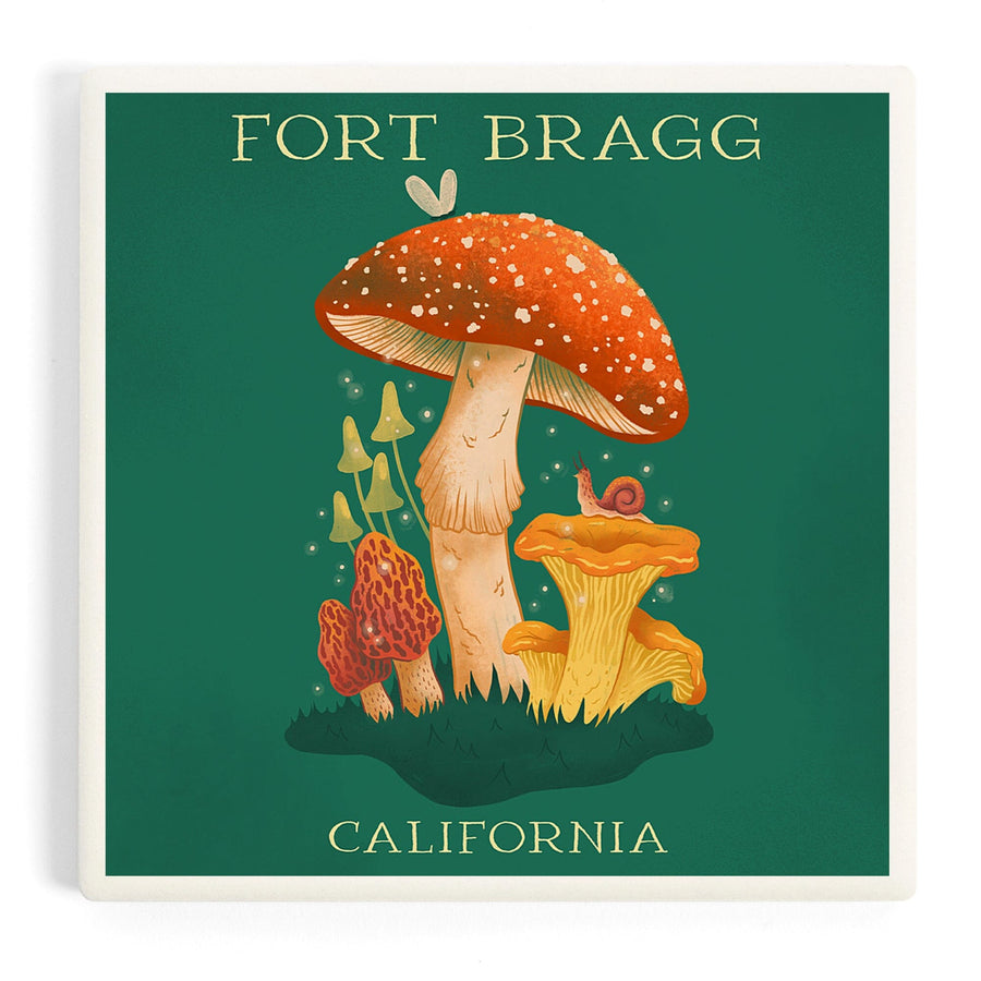 Fort Bragg, California, Mushroom Cluster, Coasters Coasters Lantern Press 