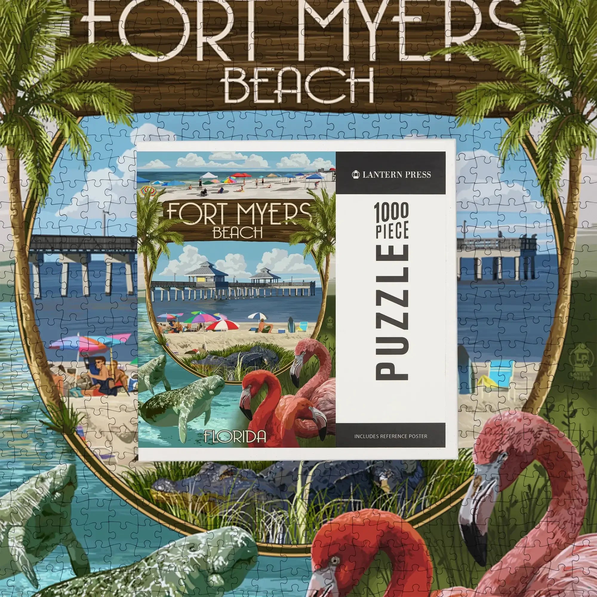 Fort Myers, Florida, Montage Scenes, 1000 piece jigsaw puzzle