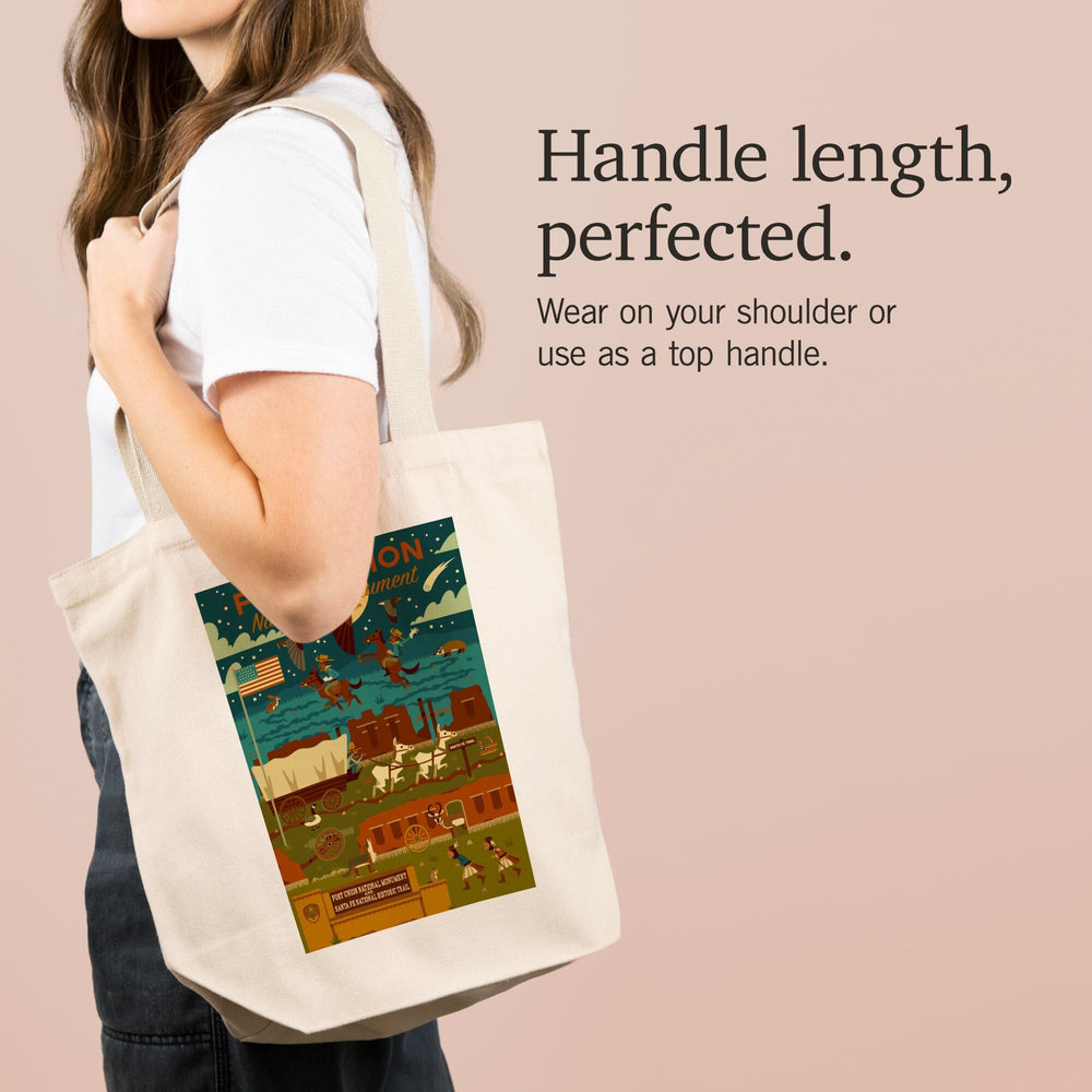 Fort Union National Monument, New Mexico, Night Scene, Geometric, Tote Bag Totes Lantern Press 