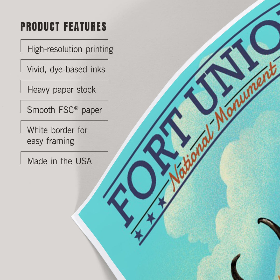 Fort Union, New Mexico, Pronghorn Antelope, Lithograph, Art & Giclee Prints Art Lantern Press 