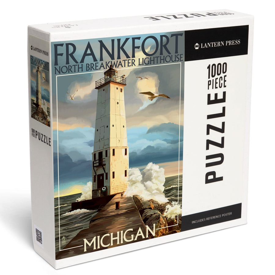 Frankfort Lighthouse, Michigan, Jigsaw Puzzle Puzzle Lantern Press 