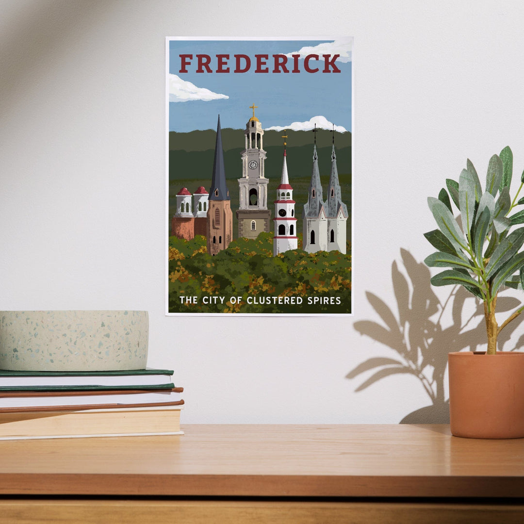 Frederick, Maryland, City of Clustered Spires, Art & Giclee Prints Art Lantern Press 