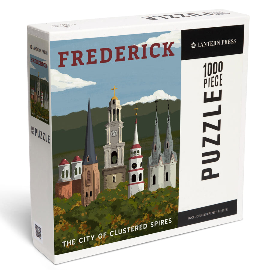 Frederick, Maryland, City of Clustered Spires, Jigsaw Puzzle Puzzle Lantern Press 