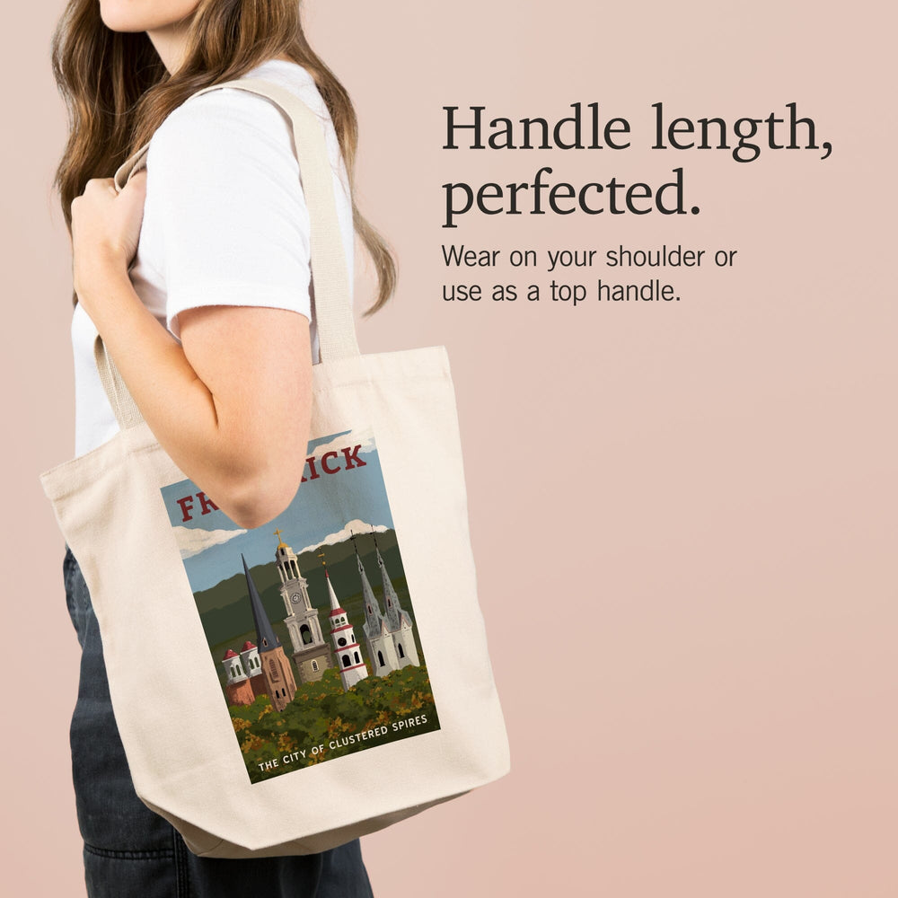 Frederick, Maryland, City of Clustered Spires, Tote Bag Totes Lantern Press 