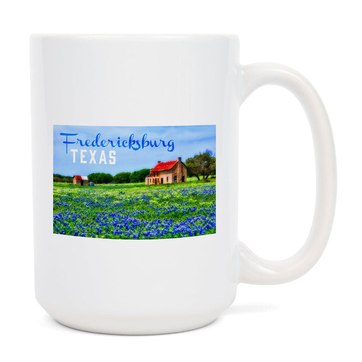 Fredericksburg, Texas, Bluebonnets, Lantern Press Photography, Ceramic Mug - Lantern Press
