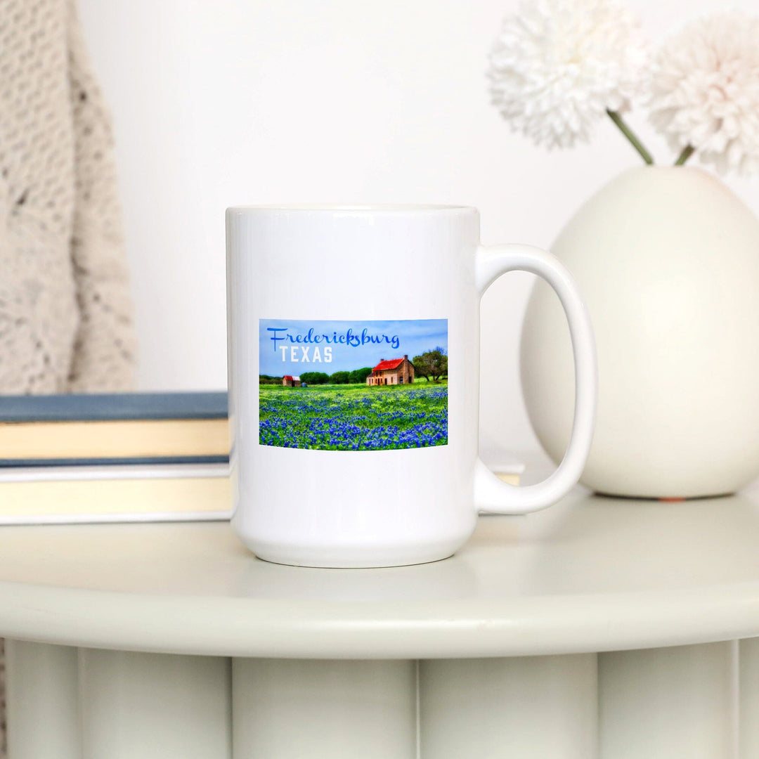 Fredericksburg, Texas, Bluebonnets, Lantern Press Photography, Ceramic Mug Mugs Lantern Press 