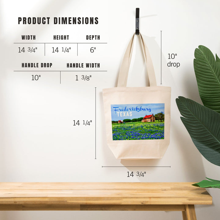Fredericksburg, Texas, Bluebonnets, Tote Bag Totes Lantern Press 