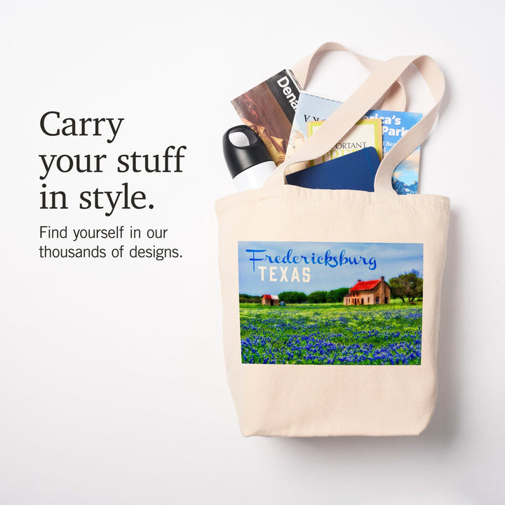 Fredericksburg, Texas, Bluebonnets, Tote Bag Totes Lantern Press 