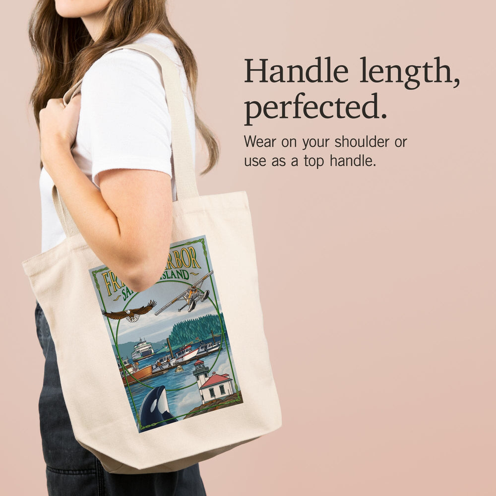 Friday Harbor, San Juan Island, Washington, Views, Tote Bag Totes Lantern Press 