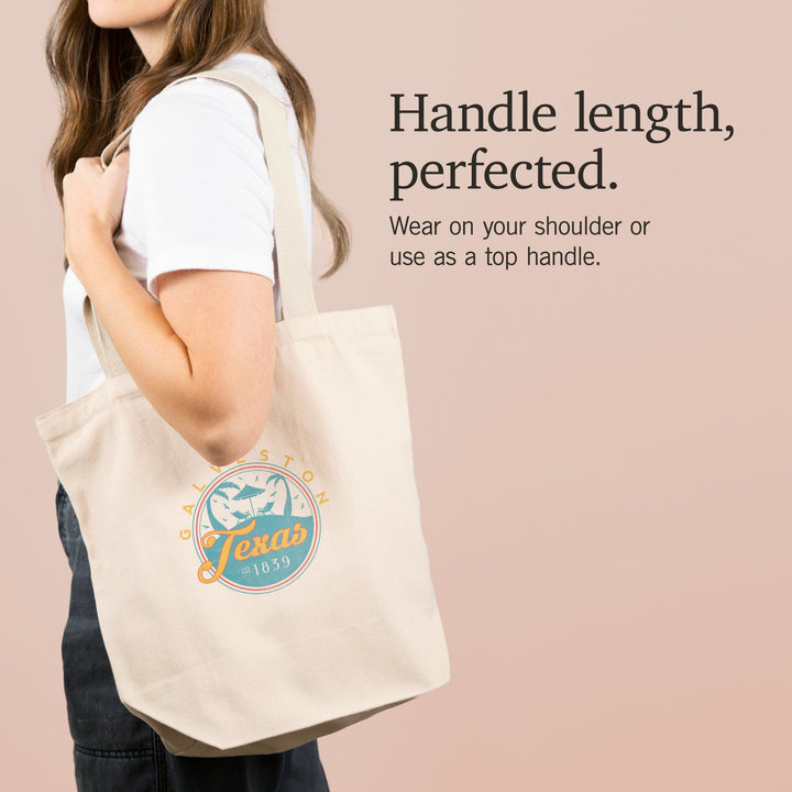 Galveston, Texas, Beach Scene,, Tote Bag Totes Lantern Press 