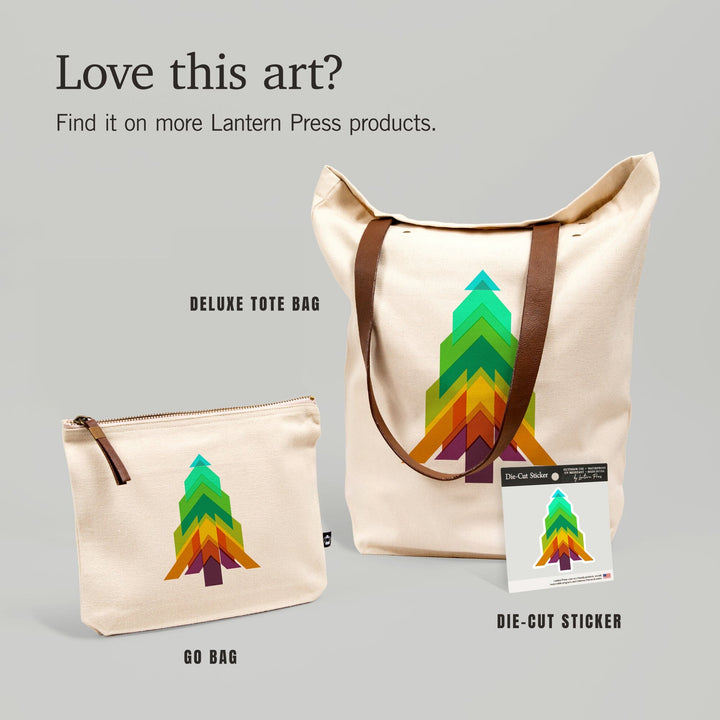 Game For Adventure Series, Bold Tree, Vinyl Sticker Sticker Lantern Press 