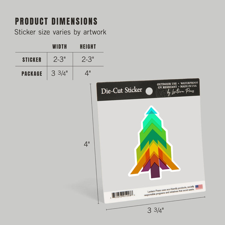 Game For Adventure Series, Bold Tree, Vinyl Sticker Sticker Lantern Press 