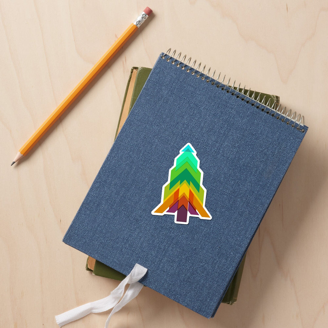 Game For Adventure Series, Bold Tree, Vinyl Sticker Sticker Lantern Press 