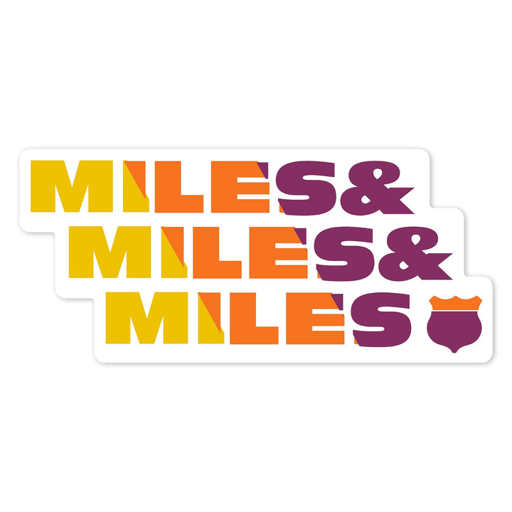 Game For Adventure Series, Miles and Miles, Vinyl Sticker Sticker Lantern Press 