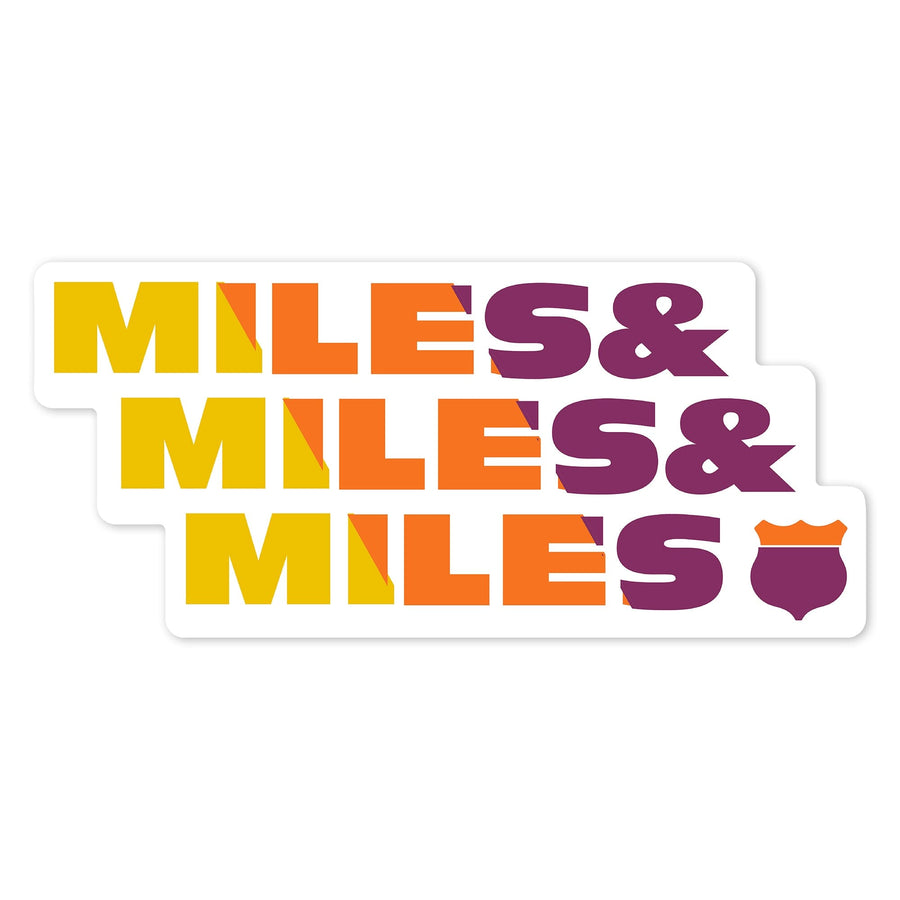 Game For Adventure Series, Miles and Miles, Vinyl Sticker Sticker Lantern Press 