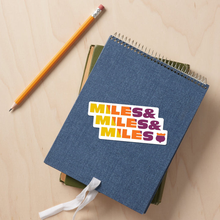 Game For Adventure Series, Miles and Miles, Vinyl Sticker Sticker Lantern Press 