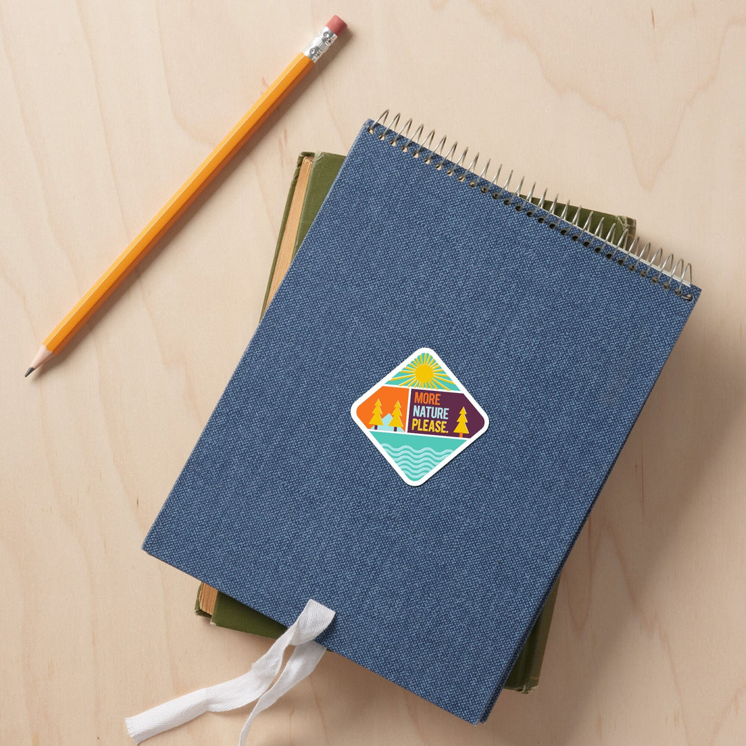 Game For Adventure Series, More Nature Please, Vinyl Sticker Sticker Lantern Press 