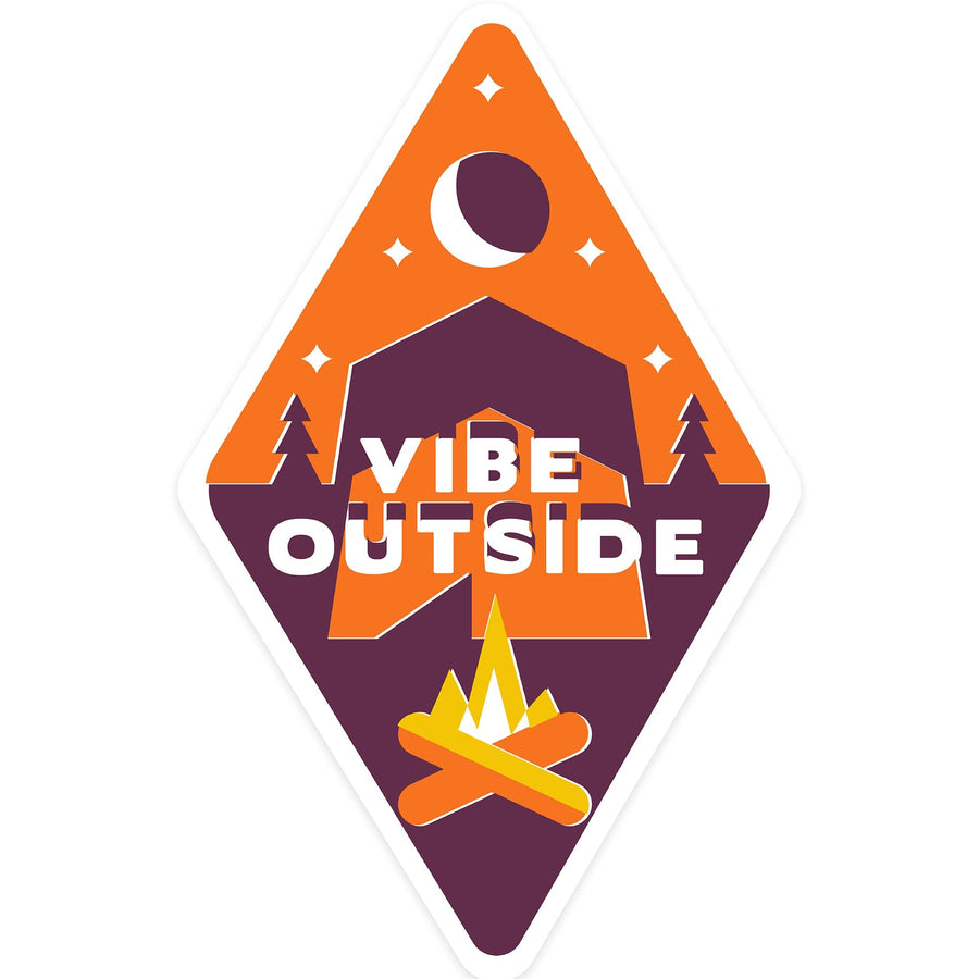 Game For Adventure Series, Vibe Outside, Vinyl Sticker Sticker Lantern Press 