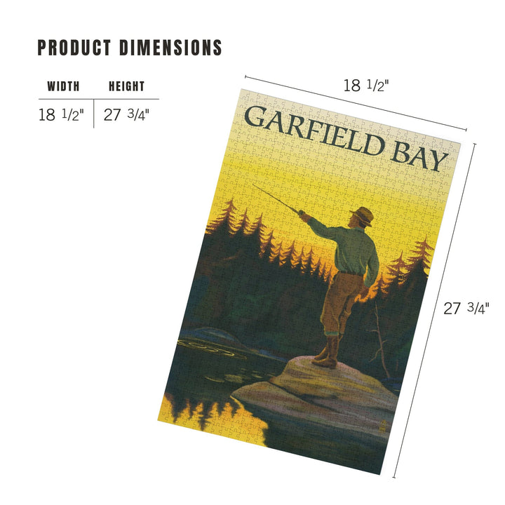 Garfield Bay, Idaho, Fly Fishing Scene, Jigsaw Puzzle Puzzle Lantern Press 