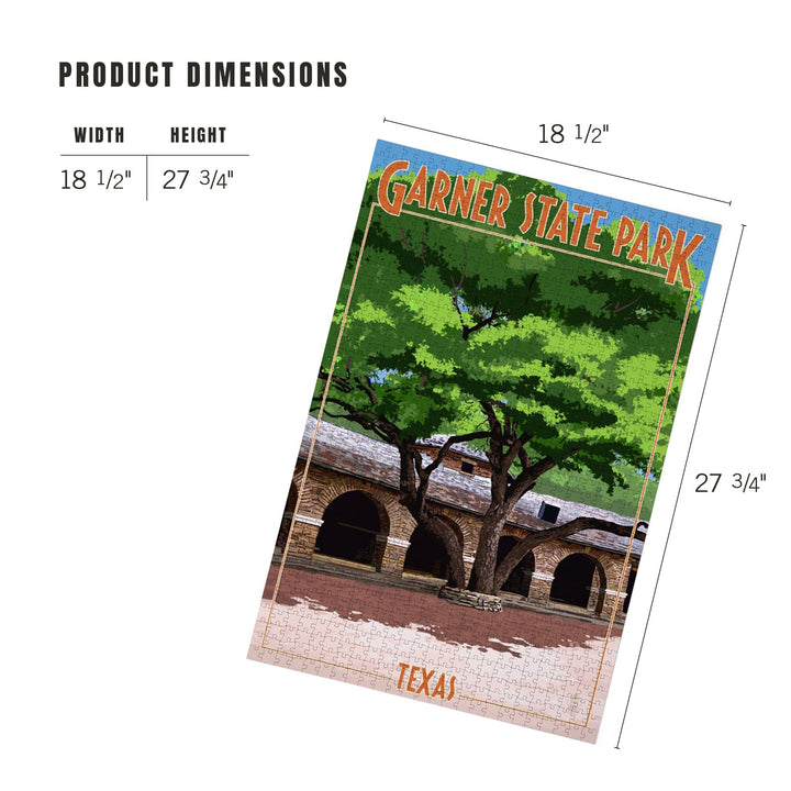 Garner State Park, Texas, Casa Grande, Jigsaw Puzzle Puzzle Lantern Press 