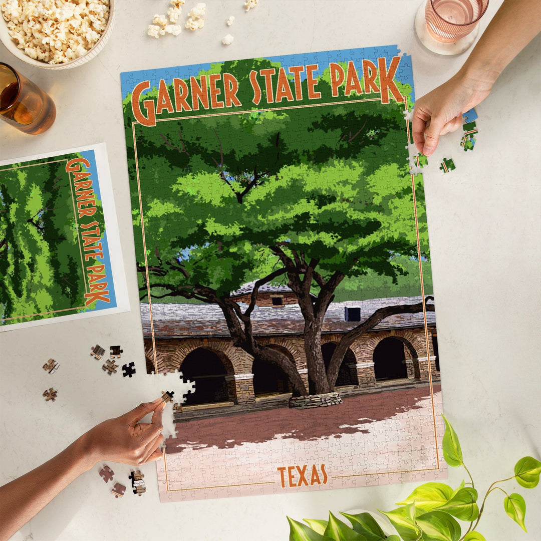 Garner State Park, Texas, Casa Grande, Jigsaw Puzzle Puzzle Lantern Press 