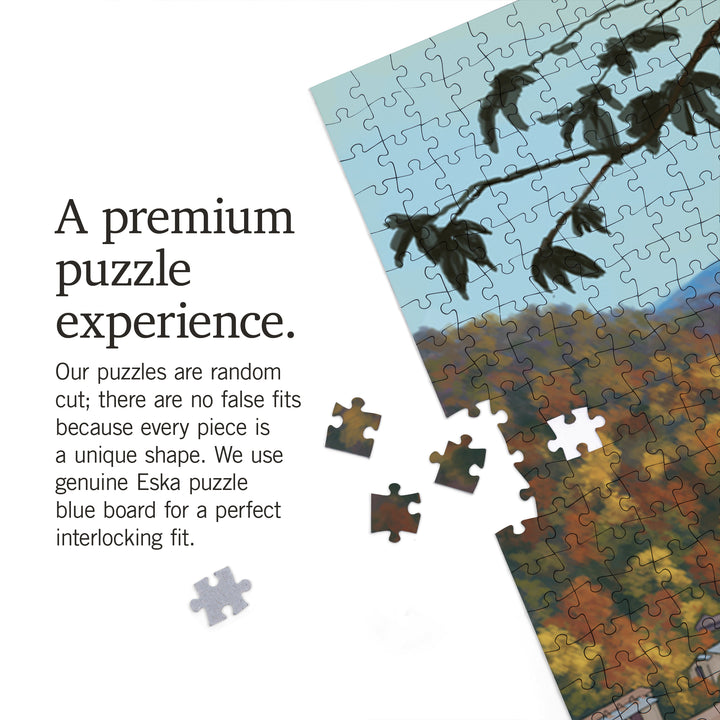 Gatlinburg, Tennessee, Town Scene, Jigsaw Puzzle Puzzle Lantern Press 
