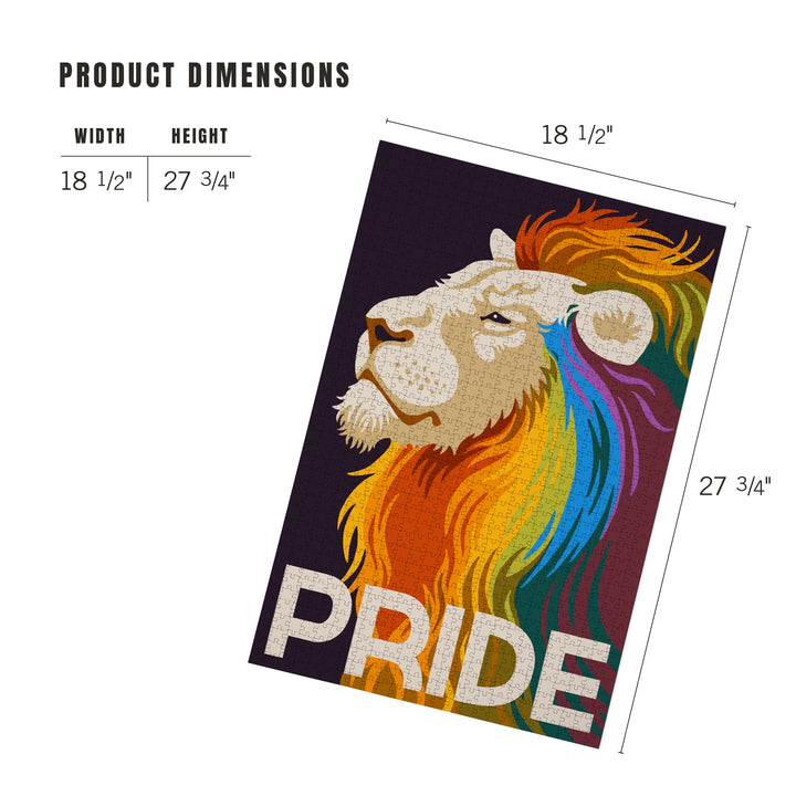 Gay Pride, Lion, Jigsaw Puzzle Puzzle Lantern Press 