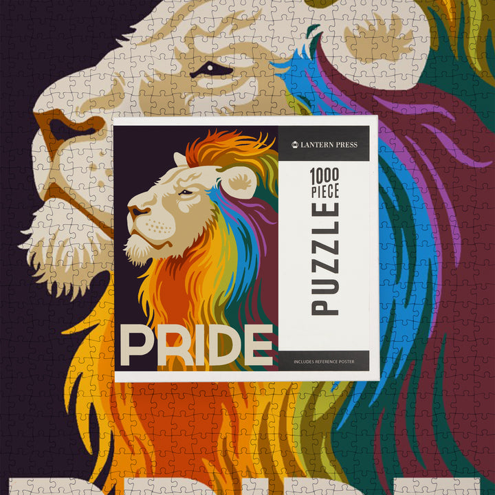 Gay Pride, Lion, Jigsaw Puzzle Puzzle Lantern Press 