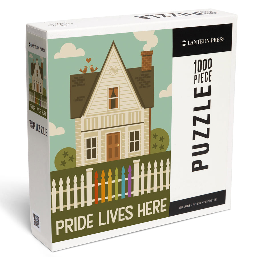 Gay Pride, Pride Lives Here, Jigsaw Puzzle Puzzle Lantern Press 
