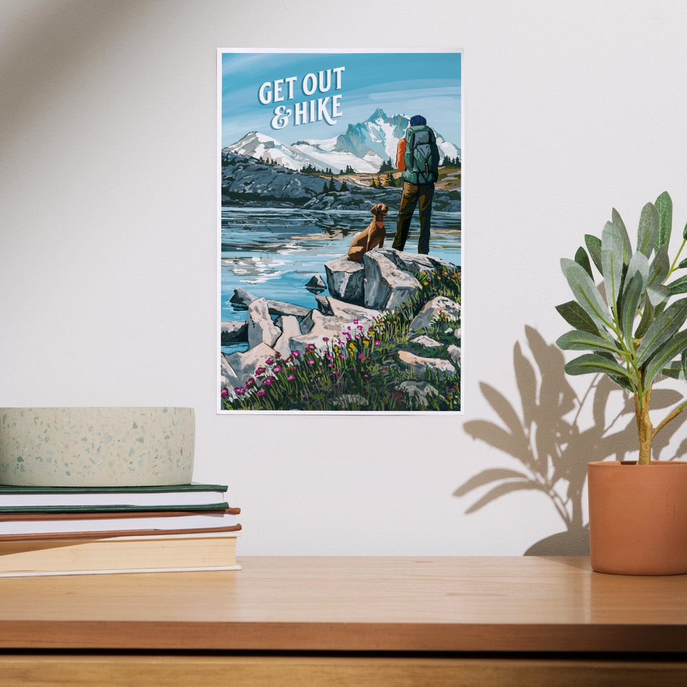 Get Out and Hike, Art & Giclee Prints Art Lantern Press 