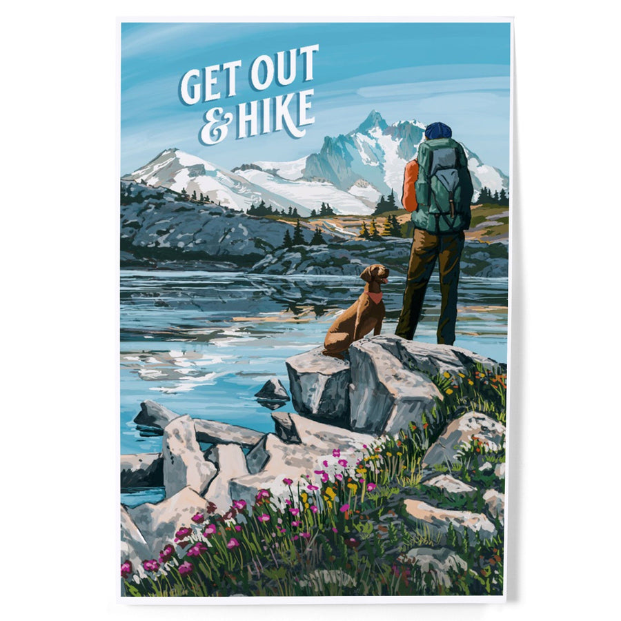 Get Out and Hike, Art & Giclee Prints Art Lantern Press 