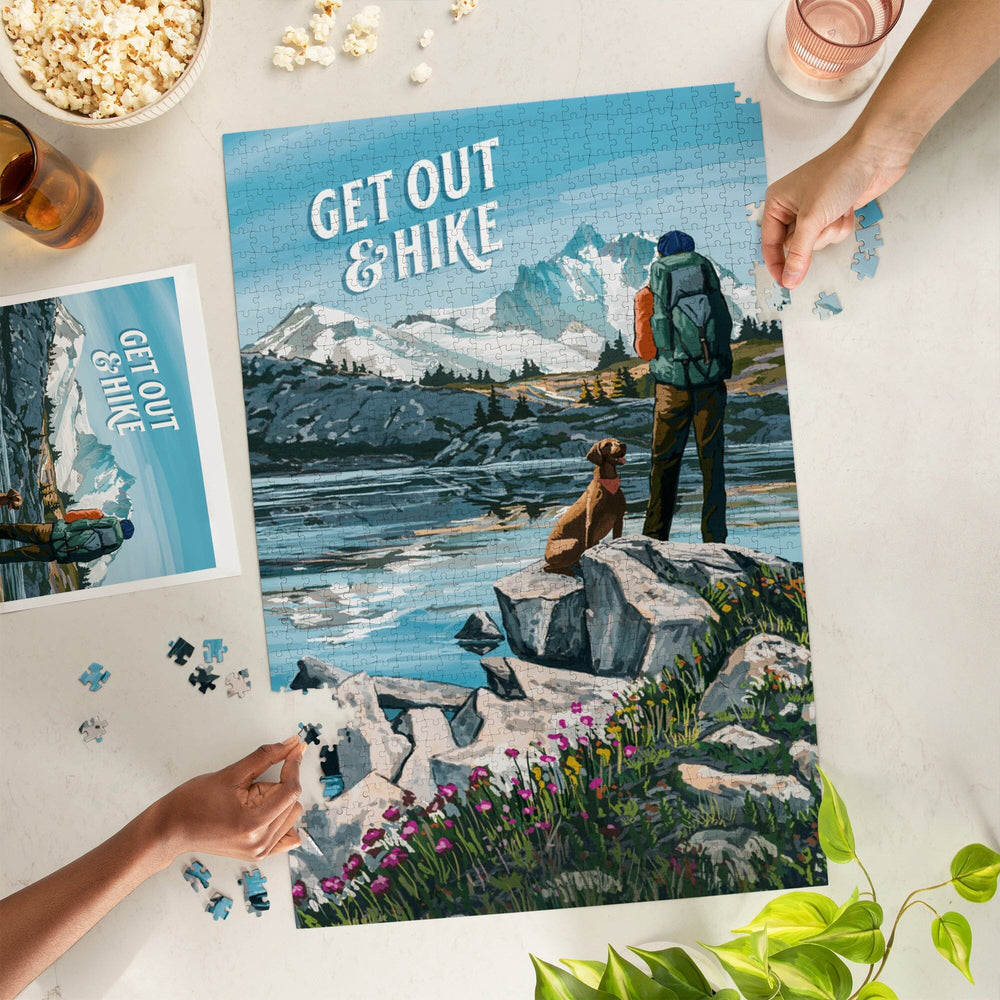 Get Out and Hike, Jigsaw Puzzle Puzzle Lantern Press 
