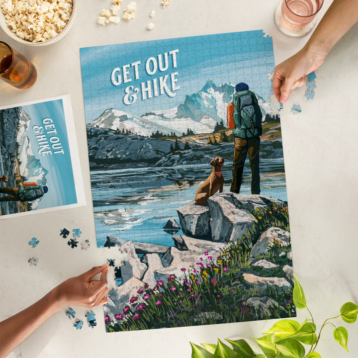 Get Out and Hike, Jigsaw Puzzle Puzzle Lantern Press 