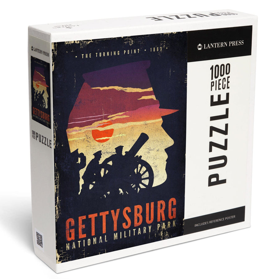 Gettysburg National Military Park, Pennsylvania, The Turning Point, Soldiers and Cannons, Jigsaw Puzzle Puzzle Lantern Press 