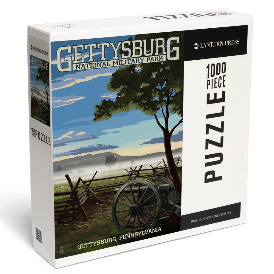 Gettysburg, Pennsylvania, Military Park, Jigsaw Puzzle Puzzle Lantern Press 