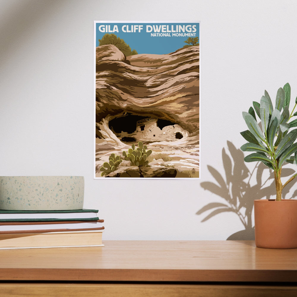 Gila Cliff Dwellings National Monument, New Mexico, Art & Giclee Prints Art Lantern Press 