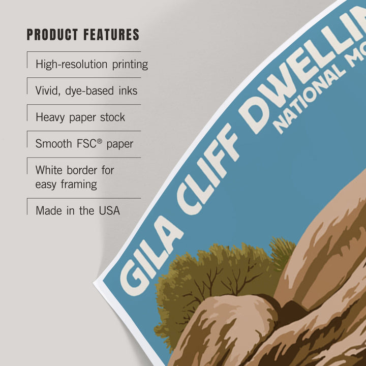 Gila Cliff Dwellings National Monument, New Mexico, Art & Giclee Prints Art Lantern Press 