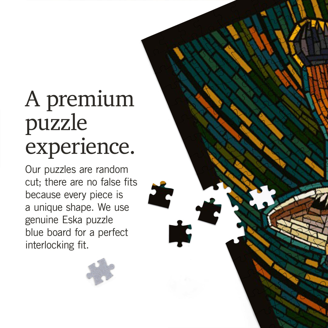 Giraffe, Mosaic, Jigsaw Puzzle Puzzle Lantern Press 