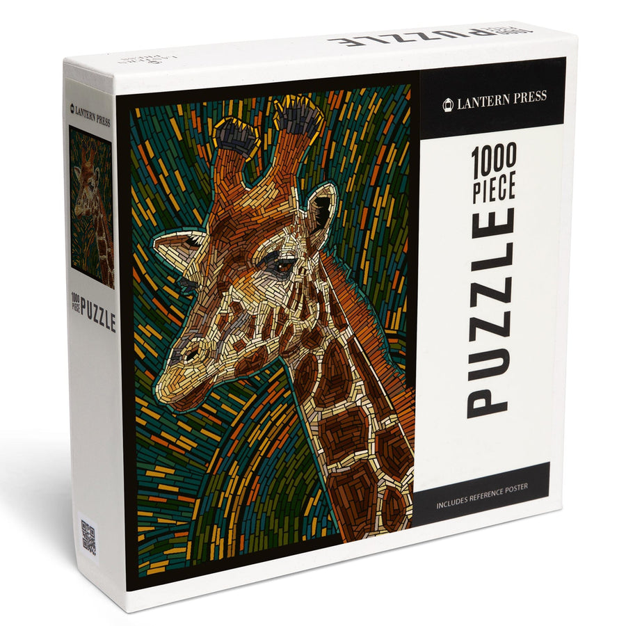Giraffe, Mosaic, Jigsaw Puzzle Puzzle Lantern Press 