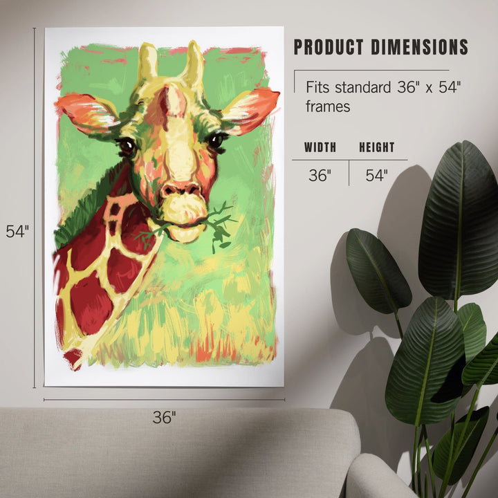 Giraffe, Vivid, Art & Giclee Prints Art Lantern Press 